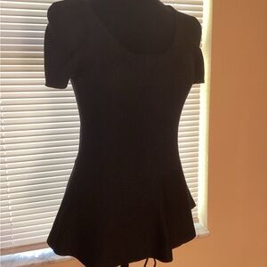 INC International Concepts Black Cap Sleeve Summer Sweater